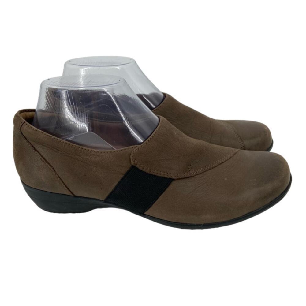 Dansko Fae Leather Comfort Shoes Slip On‎ Mushroom Brown Women's EU Size 38